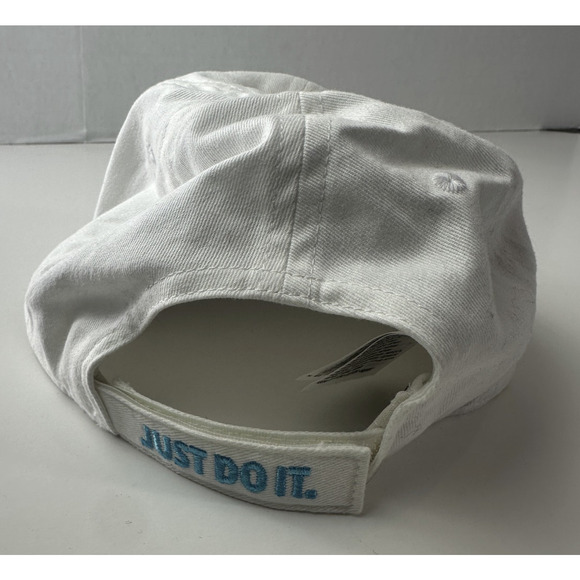 Nike TODDLER HBR Patch Curve Brim Cap White Blue Adjustable Strap Back Hat Rare - Picture 5 of 9
